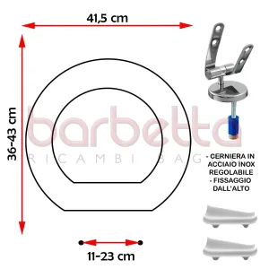 SEDILE COPRIWATER COMPATIBILE GRAVENA CONIO BIANCO