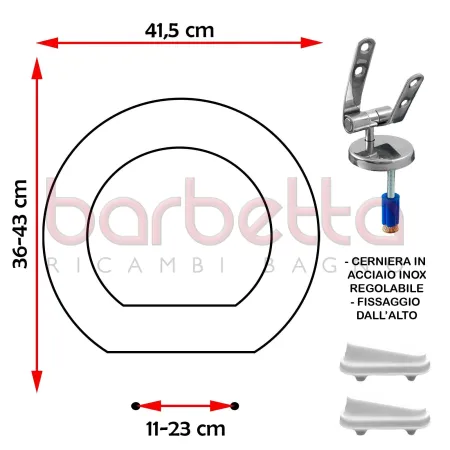 SEDILE COPRIWATER COMPATIBILE GRAVENA CONIO BIANCO
