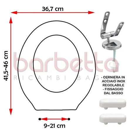 SEDILE COPRIWATER COMPATIBILE DEVON & DEVON GENTRY BIANCO