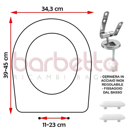 SEDILE COPRIWATER COMPATIBILE INCEA NUBE BIANCO