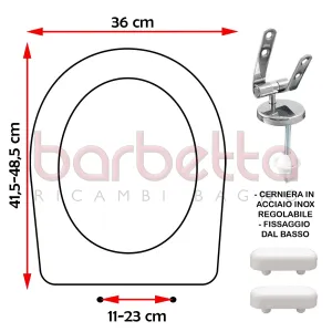 SEDILE COPRIWATER COMPATIBILE VILLEROY & BOCH O.NOVO BIANCO