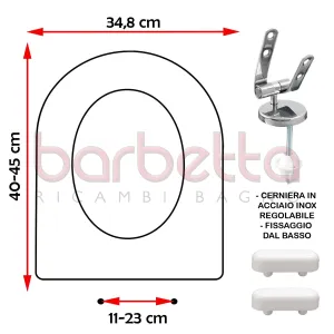 SEDILE COPRIWATER COMPATIBILE LAUFEN VIENNA BIANCO
