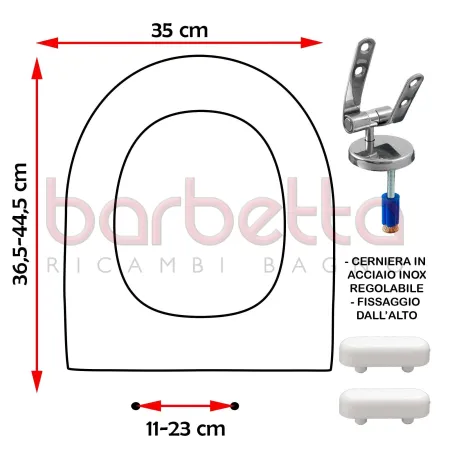 SEDILE COPRIWATER COMPATIBILE SANGRA BOREAL BIANCO