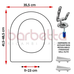 SEDILE COPRIWATER COMPATIBILE FLAMINIA RELAX BIANCO