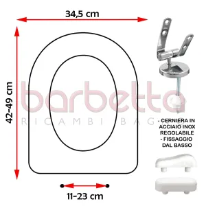 SEDILE COPRIWATER COMPATIBILE GSI BLIZ BIANCO