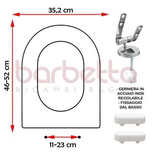 SEDILE COPRIWATER COMPATIBILE GALASSIA/GALVIT MIRO' BIANCO