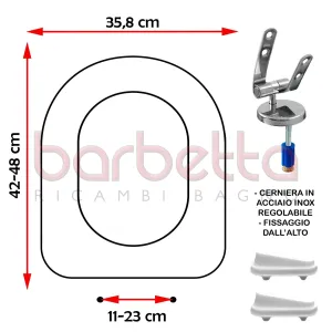SEDILE COPRIWATER COMPATIBILE HATRIA-SPEA MARYLIN SOSPESO BIANCO