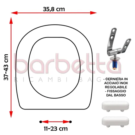 SEDILE COPRIWATER COMPATIBILE LAUFEN AROLLA BIANCO