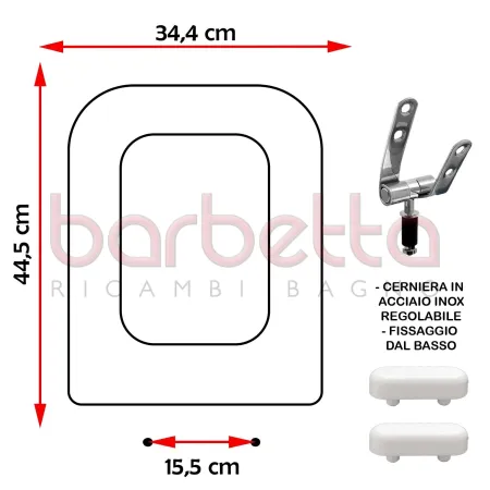 SEDILE COPRIWATER COMPATIBILE DOLOMITE EPOCA BIANCO