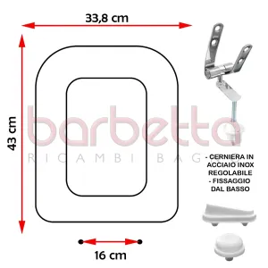 SEDILE COPRIWATER COMPATIBILE SENESI DUCCIO BIANCO