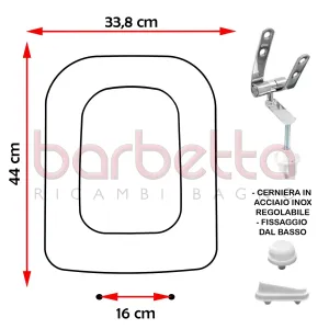 SEDILE COPRIWATER COMPATIBILE IDEAL STANDARD CONCA BIANCO