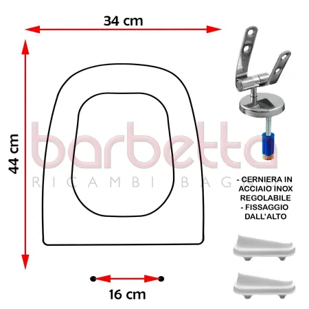 SEDILE COPRIWATER COMPATIBILE IDEAL STANDARD AERO BIANCO