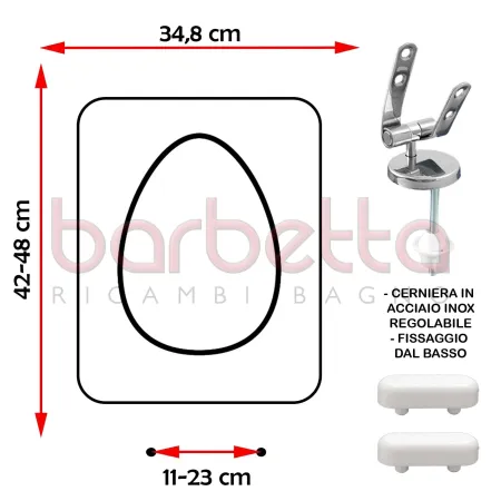 SEDILE COPRIWATER IDEAL STANDARD VELARA BIANCO