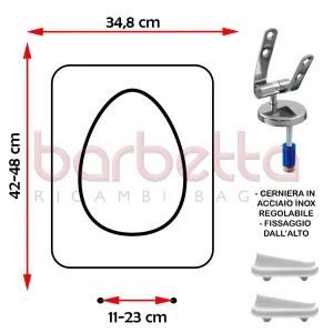 SEDILE COPRIWATER COMPATIBILE VILLEROY & BOCH VENTICELLO BIANCO