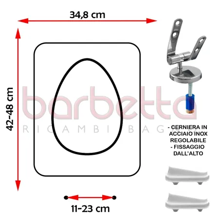 SEDILE COPRIWATER COMPATIBILE VILLEROY & BOCH VENTICELLO BIANCO
