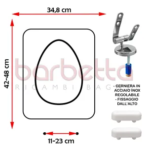 SEDILE COPRIWATER COMPATIBILE IDEAL STANDARD BLEND CUBE BIANCO