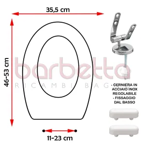 SEDILE COPRIWATER COMPATIBILE TENAX ARIETE BIANCO
