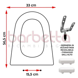 SEDILE COPRIWATER COMPATIBILE VITRUVIT MOBY BIANCO