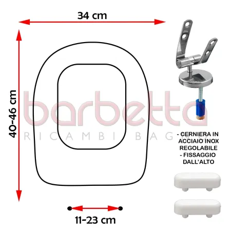 SEDILE COPRIWATER COMPATIBILE LAUFEN MIMO BIANCO