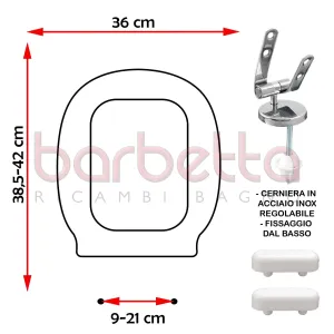 SEDILE COPRIWATER COMPATIBILE GLOBO MODI BIANCO