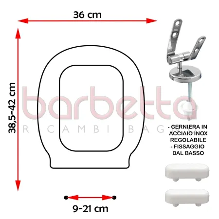 SEDILE COPRIWATER COMPATIBILE SIMAS PLANA BIANCO
