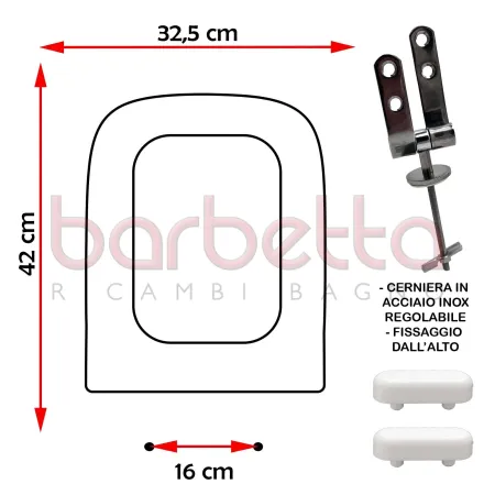 SEDILE COPRIWATER COMPATIBILE G.S.I. ADDA BIANCO