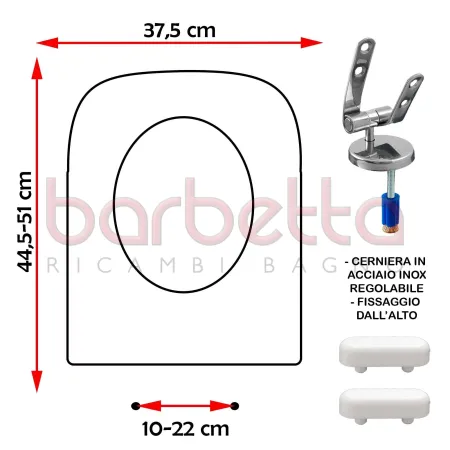 SEDILE COPRIWATER COMPATIBILE DURAVIT DURASTILE BIANCO