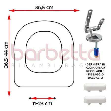 SEDILE COPRIWATER COMPATIBILE VAVID IO BIANCO