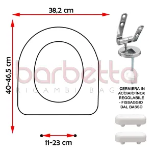 SEDILE COPRIWATER COMPATIBILE FALERII DUNA BIANCO