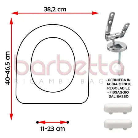 SEDILE COPRIWATER COMPATIBILE FALERII DUNA BIANCO