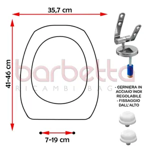 SEDILE COPRIWATER COMPATIBILE IDEAL STANDARD DEA BIANCO