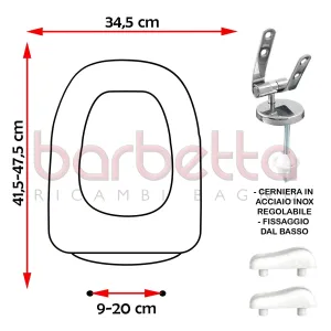 SEDILE COPRIWATER COMPATIBILE G.S.I. SAVOY BIANCO