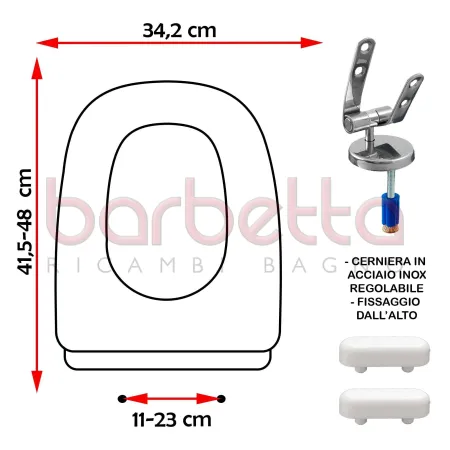 SEDILE COPRIWATER COMPATIBILE DURAVIT MOBELLO BIANCO