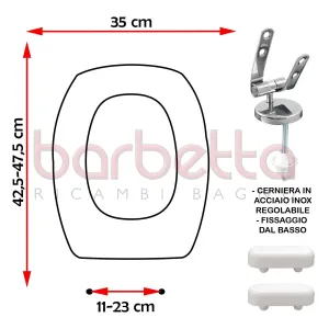 SEDILE COPRIWATER COMPATIBILE CESAME IONICA BIANCO