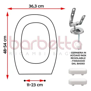 SEDILE COPRIWATER COMPATIBILE POZZI GINORI ITALICA ASTRO BIANCO