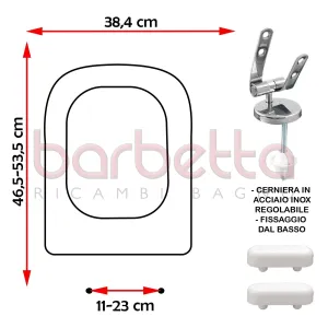 SEDILE COPRIWATER COMPATIBILE HIDRA HIDRA BIANCO