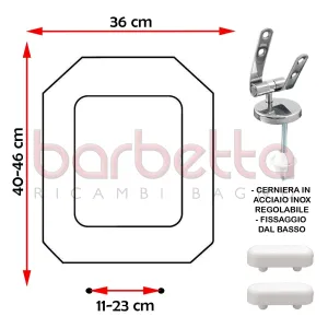 SEDILE COPRIWATER COMPATIBILE CESAME DECO BIANCO