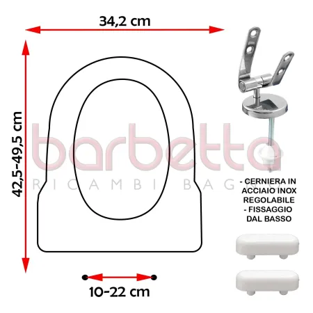 SEDILE COPRIWATER COMPATIBILE G.S.I. PITTI BIANCO