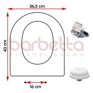SEDILE COPRIWATER COMPATIBILE KERAMAG COURREGE BIANCO