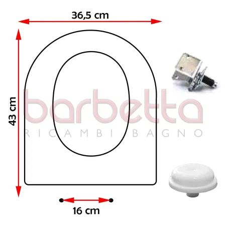 SEDILE COPRIWATER COMPATIBILE KERAMAG COURREGE BIANCO