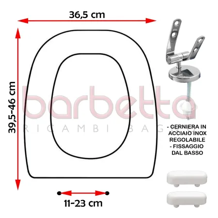 SEDILE COPRIWATER POZZI GINORI ITALICA META BIANCO