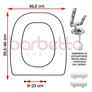 SEDILE COPRIWATER POZZI GINORI META BIANCO