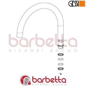 BOCCA DI EROGAZIONE COMPLETA RICAMBIO GESSI SP01340
