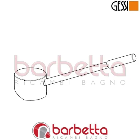 MANIGLIA CON LEVA LUNGA RICAMBIO GESSI 1499