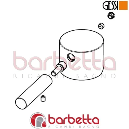 MANIGLIA COMPLETA RICAMBIO GESSI 29381