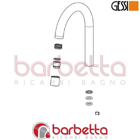 CANNA COMPLETA RICAMBIO GESSI SP01143