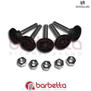 CONFEZIONE PIEDINI PIATTO DOCCIA ARES 1-2 10013KPH RICAMBIO NOVELLINI R05PIARES