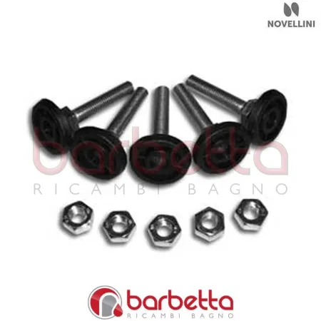 CONFEZIONE PIEDINI PIATTO DOCCIA ARES 1-2 10013KPH RICAMBIO NOVELLINI R05PIARES