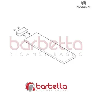 MENSOLA VETRO COLONNA REVOLUTION 1-2 V PLUS RICAMBIO NOVELLINI R90MEREVO
