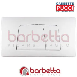 PLACCA CASSETTA PUCCI ECO A PARETE BIANCO DUE PULSANTI 80005710